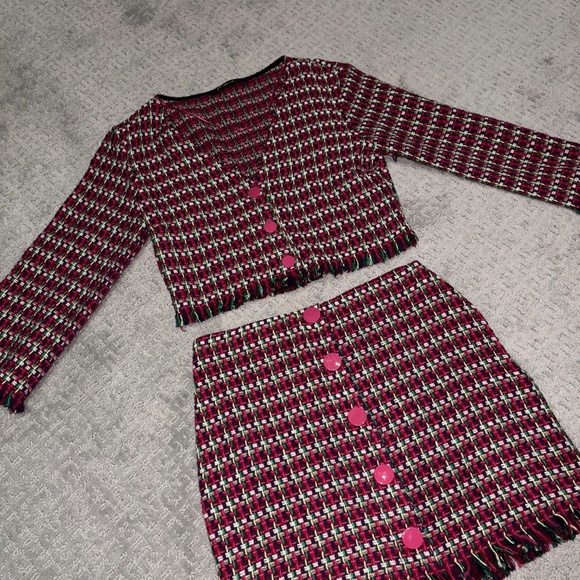 Zara | Matching Set | Tweed Skirt & Jacket - Picture 5 of 10